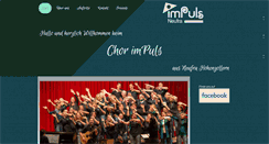 Desktop Screenshot of chor-impuls-neufra.de